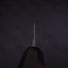 Yanagi Kiritsuke Blue Steel #2 Kasumi Buffalo Ebony Handle 240mm-[Musashi]-[Japanese-Kitchen-Knives]