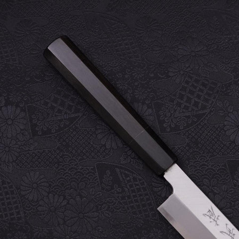 Yanagi Kiritsuke Blue Steel #2 Kasumi Buffalo Ebony Handle 240mm-[Musashi]-[Japanese-Kitchen-Knives]