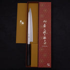 Yanagi Kiritsuke Blue Steel #2 Kasumi Buffalo Ebony Handle 240mm-[Musashi]-[Japanese-Kitchen-Knives]