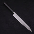 Yanagi Kiritsuke Blue Steel #2 Kasumi Buffalo Ebony Handle 240mm-[Musashi]-[Japanese-Kitchen-Knives]