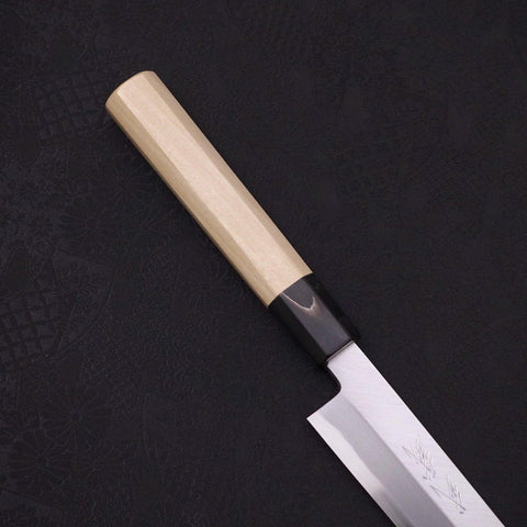 Yanagi Kiritsuke Blue Steel #2 Kasumi Magnolia Buffalo Handle 270mm-[Musashi]-[Japanese-Kitchen-Knives]