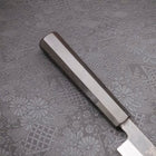 Yanagi Kiritsuke Blue Steel #2 Kurouchi Buffalo Ebony Handle 240mm-[Musashi]-[Japanese-Kitchen-Knives]
