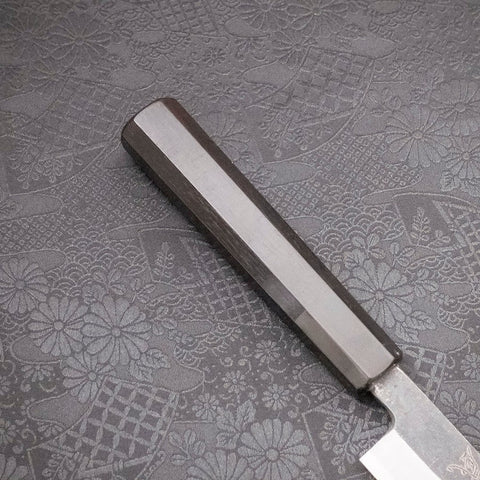 Yanagi Kiritsuke Blue Steel #2 Kurouchi Buffalo Ebony Handle 240mm-[Musashi]-[Japanese-Kitchen-Knives]