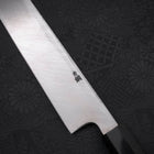 Yanagi Kiritsuke Blue Steel #2 Kurouchi Buffalo Ebony Handle 270mm-[Musashi]-[Japanese-Kitchen-Knives]