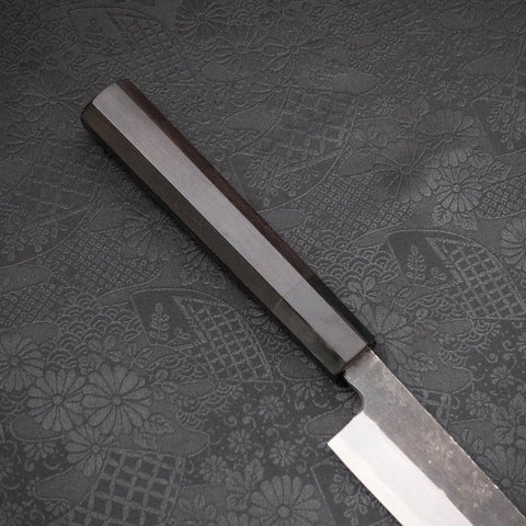 Yanagi Kiritsuke Blue Steel #2 Kurouchi Buffalo Ebony Handle 270mm-[Musashi]-[Japanese-Kitchen-Knives]