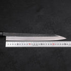 Yanagi Kiritsuke Blue Steel #2 Kurouchi Buffalo Ebony Handle 270mm-[Musashi]-[Japanese-Kitchen-Knives]