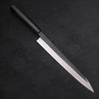 Yanagi Kiritsuke Blue Steel #2 Kurouchi Buffalo Ebony Handle 270mm-[Musashi]-[Japanese-Kitchen-Knives]