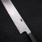 Yanagi Kiritsuke Blue Steel #2 Kurouchi Buffalo Ebony Handle 300mm-[Musashi]-[Japanese-Kitchen-Knives]