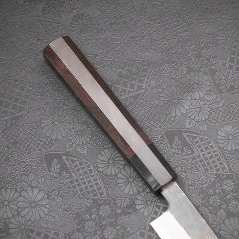 Yanagi Kiritsuke Blue Steel #2 Kurouchi Buffalo Ebony Handle 300mm-[Musashi]-[Japanese-Kitchen-Knives]