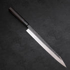 Yanagi Kiritsuke Blue Steel #2 Kurouchi Buffalo Ebony Handle 300mm-[Musashi]-[Japanese-Kitchen-Knives]
