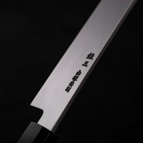 Yanagi Kiritsuke Silver Steel #3 Honyaki Mirror Buffalo Wenge Handle 270mm-[Musashi]-[Japanese-Kitchen-Knives]