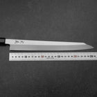Yanagi Kiritsuke White Steel #2 Kasumi Buffalo Ebony Handle 270mm-[Musashi]-[Japanese-Kitchen-Knives]