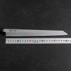 Yanagi Kiritsuke White Steel #2 Kasumi Buffalo Teak Handle 270mm-[Musashi]-[Japanese-Kitchen-Knives]