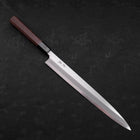 Yanagiba AUS-10 Polished Buffalo Wenge Handle 300mm-[Musashi]-[Japanese-Kitchen-Knives]