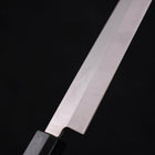 Yanagiba AUS-8 Polished Dark Blue Urushi Handle 210mm-[Musashi]-[Japanese-Kitchen-Knives]