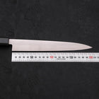 Yanagiba AUS-8 Polished Dark Blue Urushi Handle 210mm-[Musashi]-[Japanese-Kitchen-Knives]