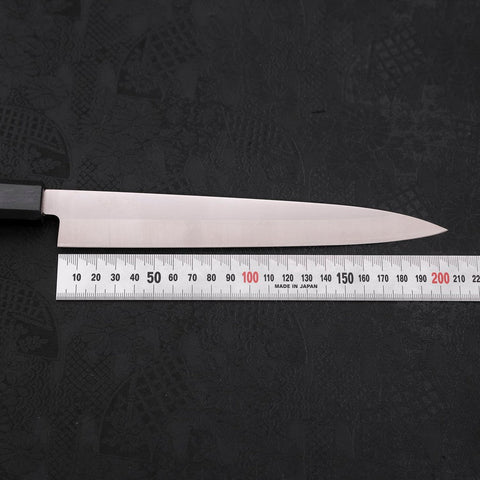 Yanagiba AUS-8 Polished Dark Blue Urushi Handle 210mm-[Musashi]-[Japanese-Kitchen-Knives]