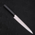 Yanagiba AUS-8 Polished Dark Blue Urushi Handle 210mm-[Musashi]-[Japanese-Kitchen-Knives]