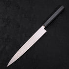 Yanagiba AUS-8 Polished Dark Blue Urushi Handle 240mm-[Musashi]-[Japanese-Kitchen-Knives]