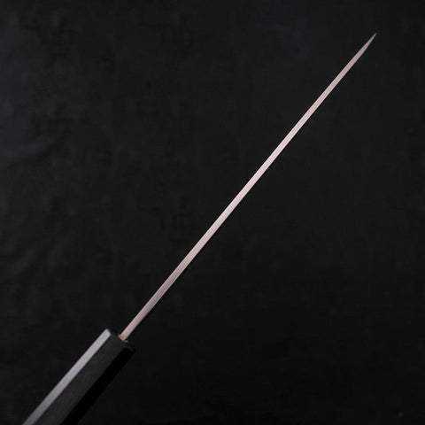 Yanagiba AUS-8 Polished Dark Blue Urushi Handle 240mm-[Musashi]-[Japanese-Kitchen-Knives]