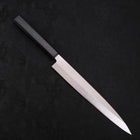 Yanagiba AUS-8 Polished Dark Blue Urushi Handle 240mm-[Musashi]-[Japanese-Kitchen-Knives]