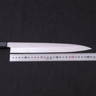 Yanagiba AUS-8 Polished Dark Blue Urushi Handle 270mm (10.6”)-[Musashi]-[Japanese-Kitchen-Knives]
