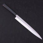 Yanagiba AUS-8 Polished Dark Blue Urushi Handle 270mm (10.6”)-[Musashi]-[Japanese-Kitchen-Knives]