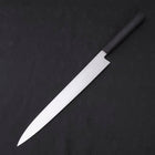 Yanagiba AUS-8 Polished Dark Blue Urushi Handle 300mm-[Musashi]-[Japanese-Kitchen-Knives]
