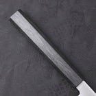 Yanagiba AUS-8 Polished Dark Blue Urushi Handle 300mm-[Musashi]-[Japanese-Kitchen-Knives]