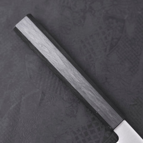 Yanagiba AUS-8 Polished Dark Blue Urushi Handle 300mm-[Musashi]-[Japanese-Kitchen-Knives]