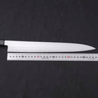 Yanagiba AUS-8 Polished Dark Blue Urushi Handle 300mm-[Musashi]-[Japanese-Kitchen-Knives]