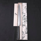 Yanagiba AUS-8 Polished Dark Blue Urushi Handle 300mm-[Musashi]-[Japanese-Kitchen-Knives]