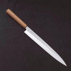 Yanagiba AUS-8 Polished Oak Handle 270mm-[Musashi]-[Japanese-Kitchen-Knives]