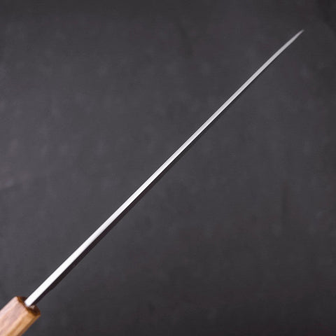 Yanagiba AUS-8 Polished Oak Handle 300mm-[Musashi]-[Japanese-Kitchen-Knives]
