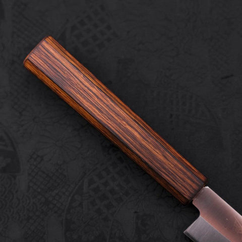 Yanagiba AUS-8 Polished Sumi Urushi Handle 210mm-[Musashi]-[Japanese-Kitchen-Knives]