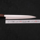 Yanagiba AUS-8 Polished Sumi Urushi Handle 210mm-[Musashi]-[Japanese-Kitchen-Knives]