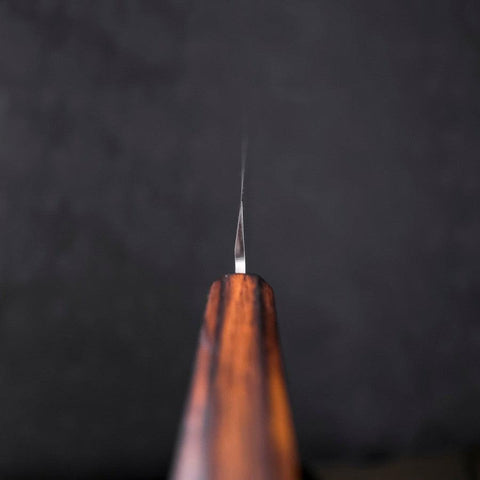 Yanagiba AUS-8 Polished Sumi Urushi Handle 240mm-[Musashi]-[Japanese-Kitchen-Knives]