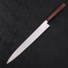 Yanagiba AUS-8 Polished Sumi Urushi Handle 300mm-[Musashi]-[Japanese-Kitchen-Knives]