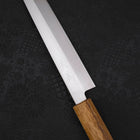 Yanagiba AUS-8 Polished Yaki Urushi Handle 210mm (8.3”)-[Musashi]-[Japanese-Kitchen-Knives]