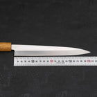 Yanagiba AUS-8 Polished Yaki Urushi Handle 210mm (8.3”)-[Musashi]-[Japanese-Kitchen-Knives]
