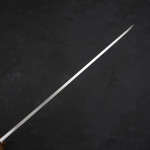 Yanagiba AUS-8 Polished Yaki Urushi Handle 240mm-[Musashi]-[Japanese-Kitchen-Knives]