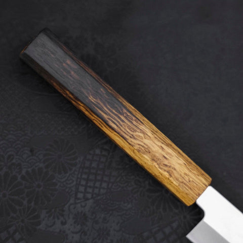Yanagiba AUS-8 Polished Yaki Urushi Handle 240mm-[Musashi]-[Japanese-Kitchen-Knives]