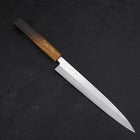 Yanagiba AUS-8 Polished Yaki Urushi Handle 240mm-[Musashi]-[Japanese-Kitchen-Knives]