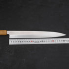 Yanagiba AUS-8 Polished Yaki Urushi Handle 270mm-[Musashi]-[Japanese-Kitchen-Knives]