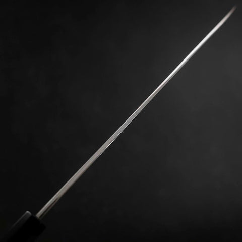 Yanagiba Blue Steel #1 Suminagashi Buffalo Ebony Handle With Sheath 270mm (10.6”)-[Musashi]-[Japanese-Kitchen-Knives]