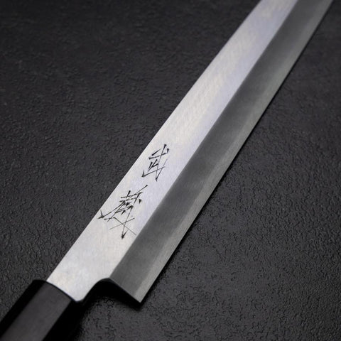 Yanagiba Blue Steel #2 Kasumi Walnut Handle 300mm (11.8”)-[Musashi]-[Japanese-Kitchen-Knives]