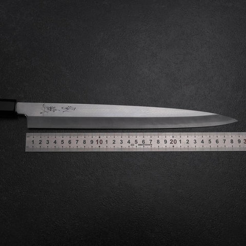 Yanagiba Blue Steel #2 Kasumi Walnut Handle 300mm (11.8”)-[Musashi]-[Japanese-Kitchen-Knives]