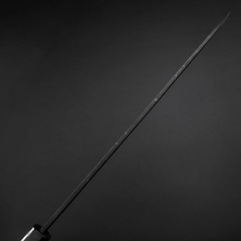 Yanagiba Blue Steel #2 Kurouchi Buffalo Ebony Handle 240mm (9.4”)-[Musashi]-[Japanese-Kitchen-Knives]