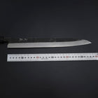 Yanagiba Blue Steel #2 Kurouchi Buffalo Ebony Handle 290mm (11.4”)-[Musashi]-[Japanese-Kitchen-Knives]