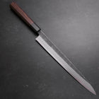 Yanagiba Blue Steel #2 Kurouchi Buffalo Wenge Handle 270mm (10.6”)-[Musashi]-[Japanese-Kitchen-Knives]